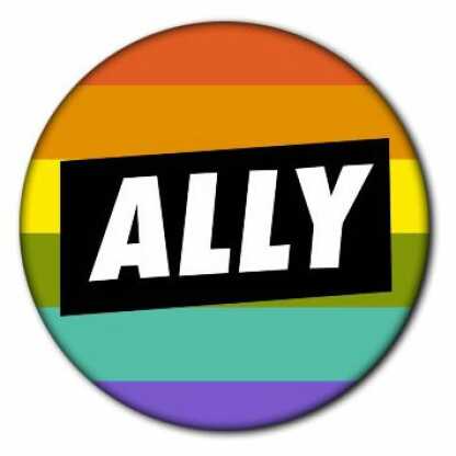 Straight Ally Badge ⋆ Pride Shop NZ