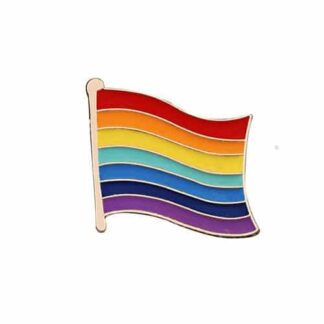 Pride Wavy Flag Pin