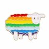 rainbow sheep brooch
