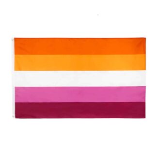 5 Stripe Lesbian Sunset Pride Flag