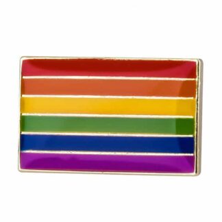 Small Rainbow Pride Flag Brooch