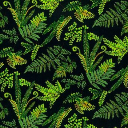 The fabric used to make the kiwiana fern leaf reusable mask