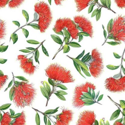 The fabric used to make the Pohutukawa face-mask