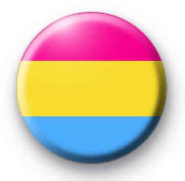 Displays an image of the pansexual pride badge