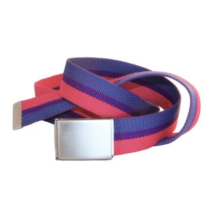 bisexual flag belt curly