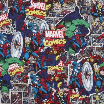 The material used to make the Marvel comics face mask