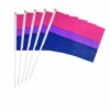 5 Bisexual Pride Hand Flags