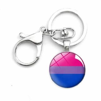 Bisexual Pride Key Chain