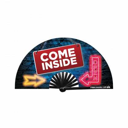 Come Inside Hand Fan