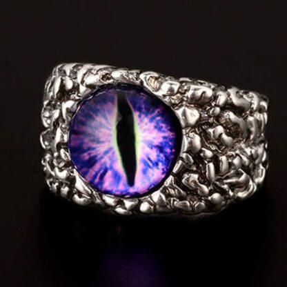 evil eye ring - purple