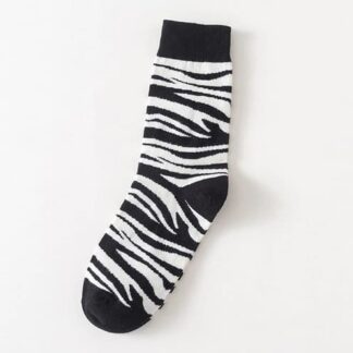 Black Zebra Stripe Socks