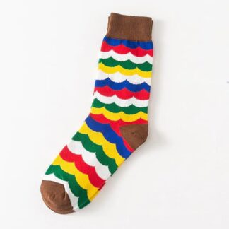 Multicoloured Waves Socks