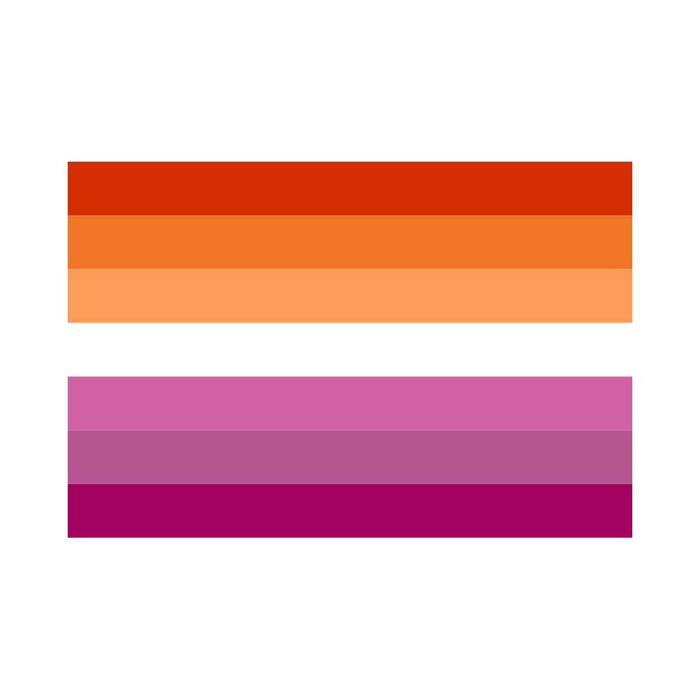 7 Stripe Lesbian Sunset Pride Flag ⋆ Pride Shop Nz