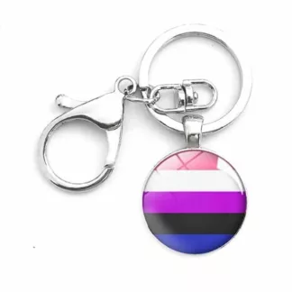 Genderfluid Key Chain