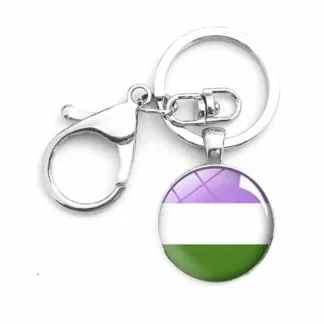 Genderqueer Key Chain