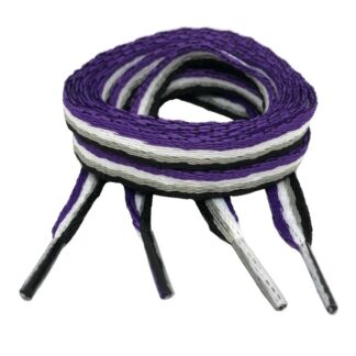 Asexual Flag Shoelaces