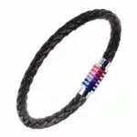 Bisexual Flag Braided Bracelet