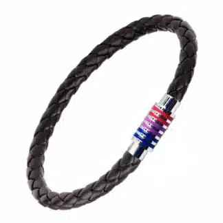 bisexual braided bracelet