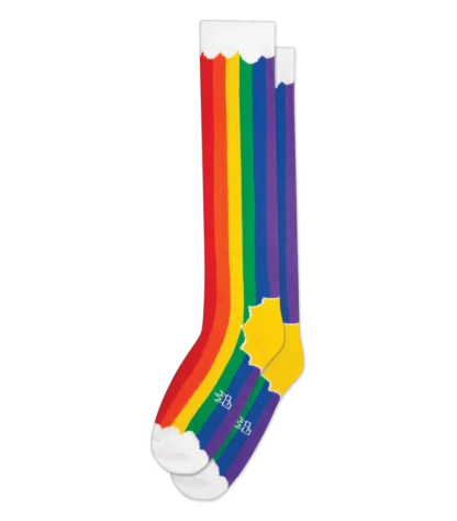 Rainbow Clouds Sock