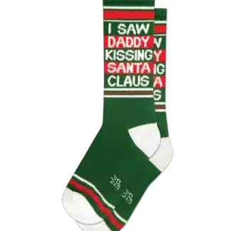 I Saw Daddy Kissing Santa Claus Sock