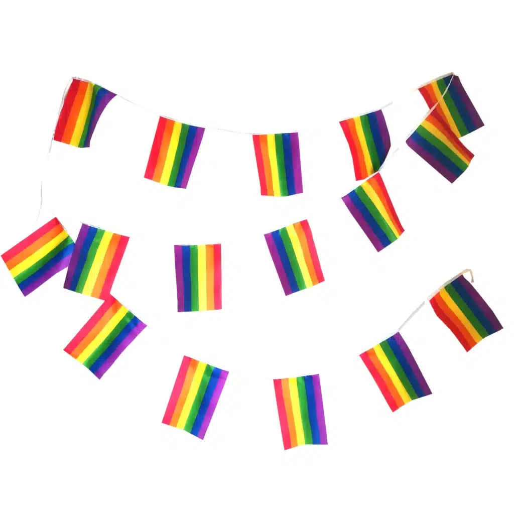 Rainbow Flag Bunting (20 Flags) ⋆ Pride Shop NZ