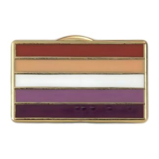 5 Colour Sunset Lesbian Pride Pin