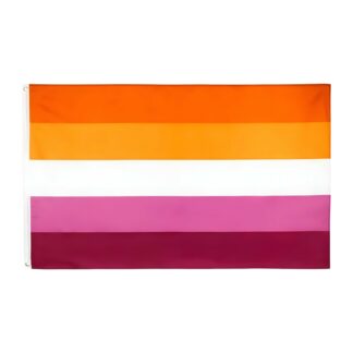 5 Stripe Lesbian Sunset Pride Flag