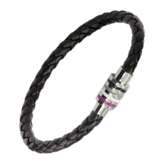 Asexual Flag Braided Bracelet