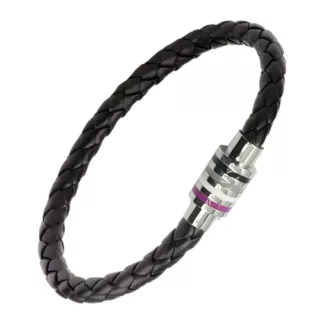 Asexual Flag Braided Bracelet