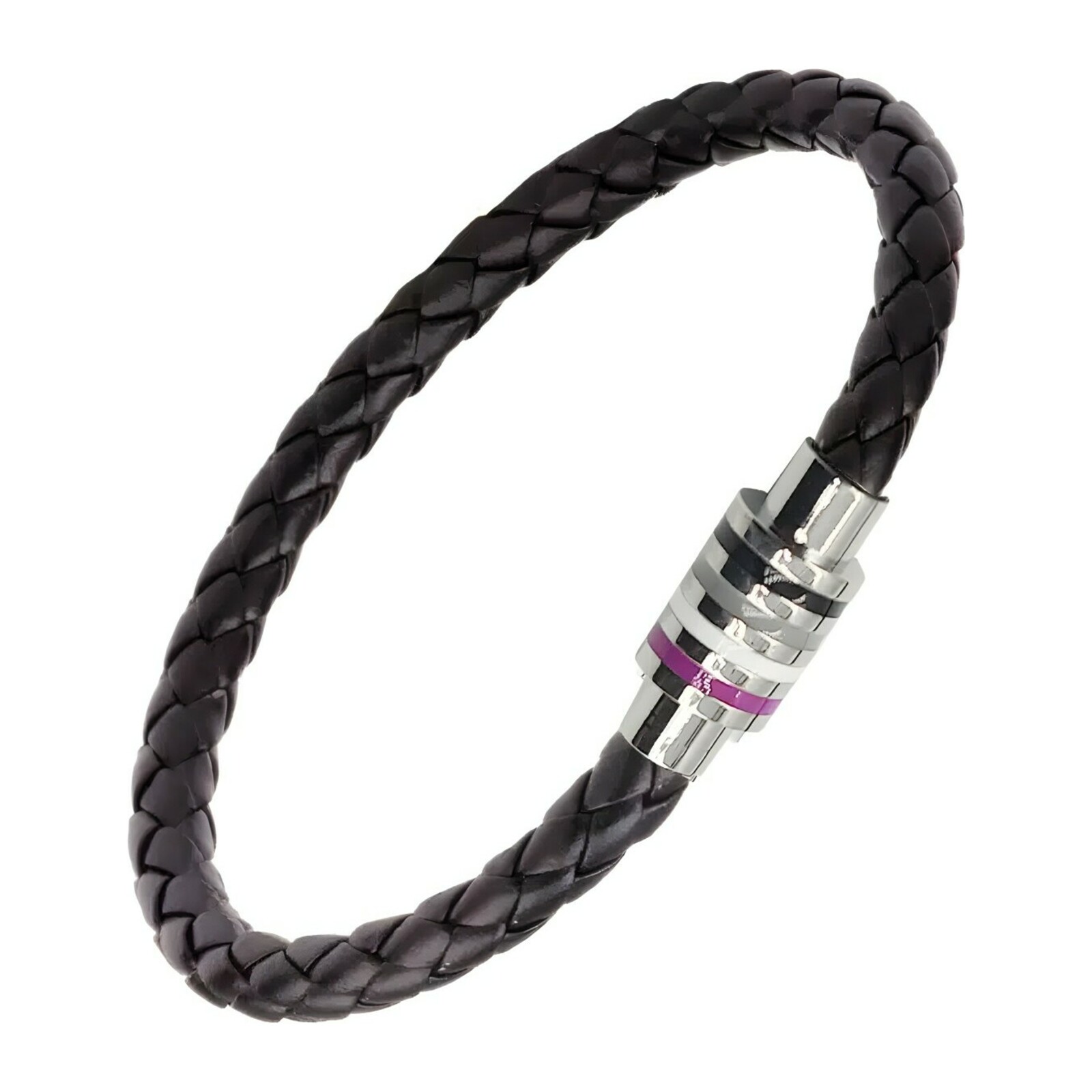 Asexual Flag Braided Bracelet
