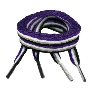 Asexual Flag Shoelaces