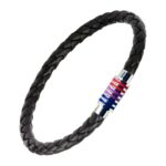 Bisexual Flag Braided Bracelet