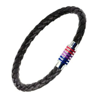 Bisexual Flag Braided Bracelet
