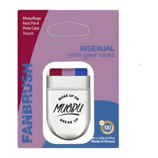 Bisexual Fanbrush Facepaint