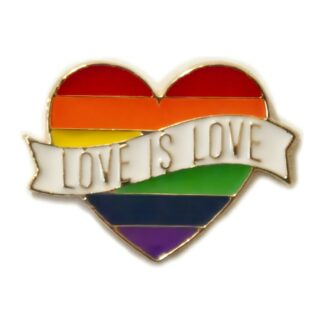 Love is Love Heart Brooch