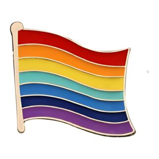 Pride Wavy Flag Pin