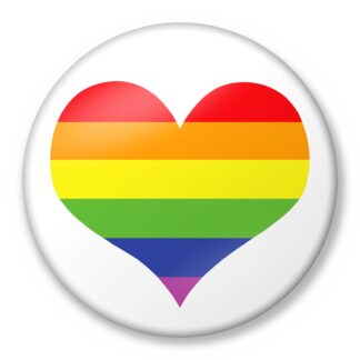 Rainbow Heart Badge