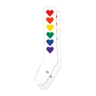 Rainbow Hearts Sock