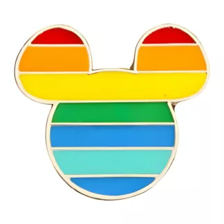 Rainbow Mouse Brooch