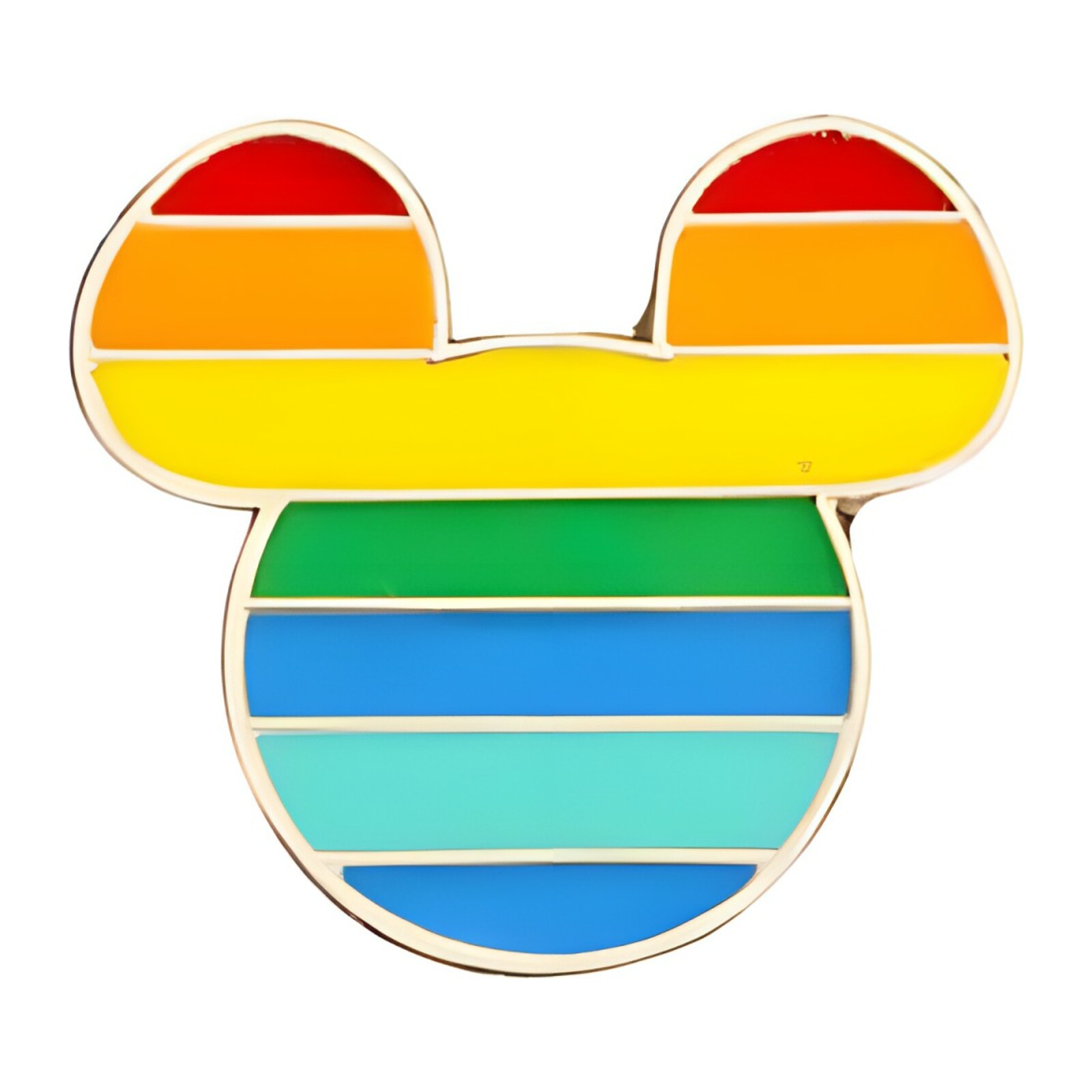 Rainbow Mouse Brooch