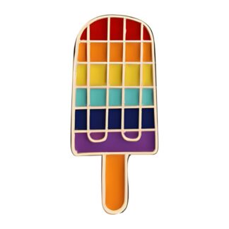 Rainbow Popsicle Brooch
