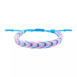 Trans Braided String Bracelet