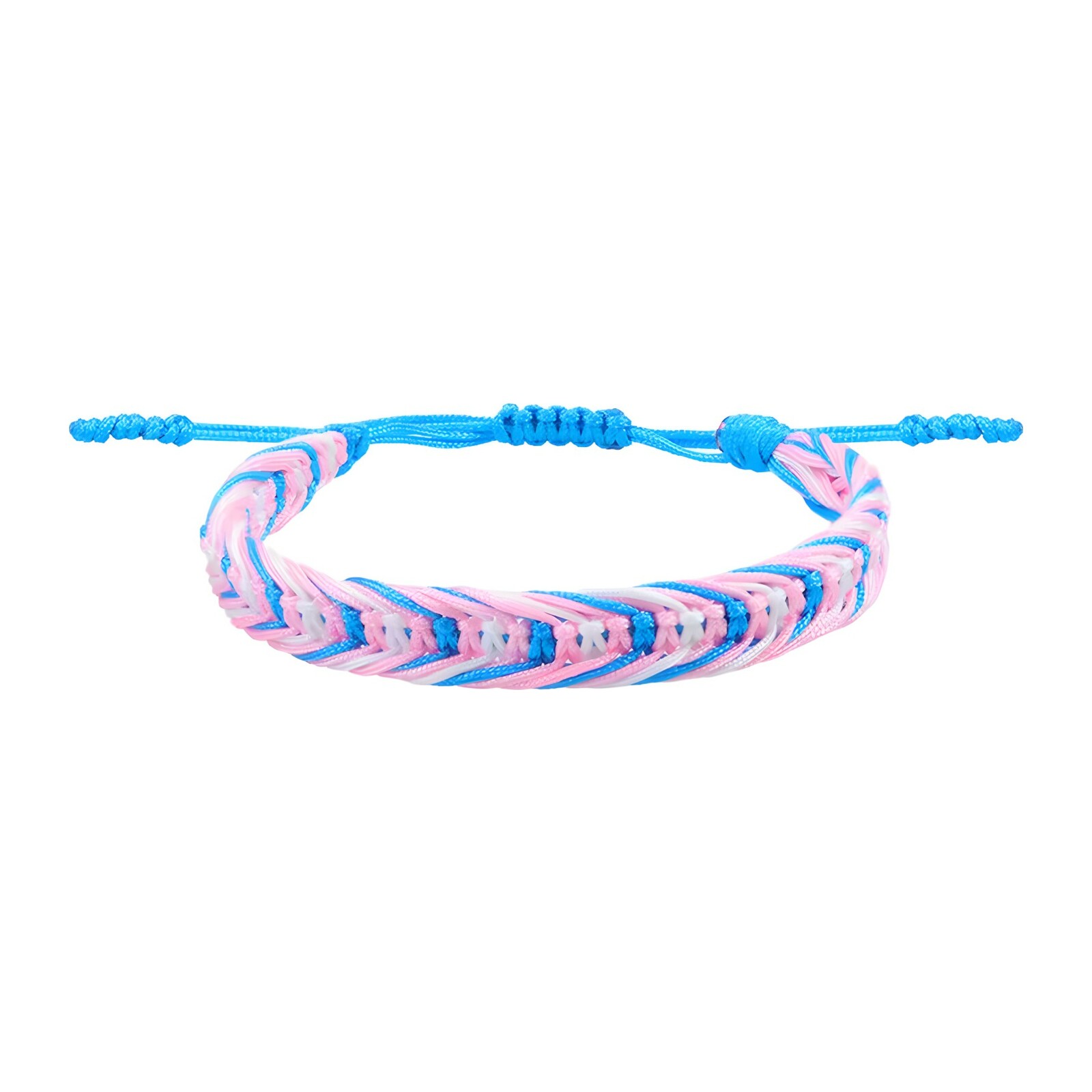 Trans Braided String Bracelet