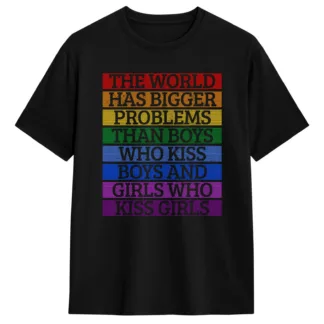 Bigger Problems Tee, black unisex t-shirt