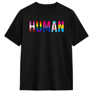 Human Tee, black unisex t-shirt