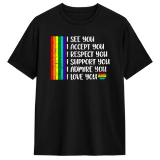 I See You Tee, black unisex t-shirt
